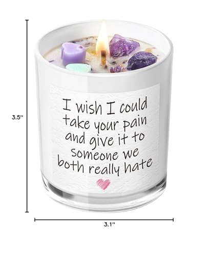 AOOVOO Humorous get well label on the candle