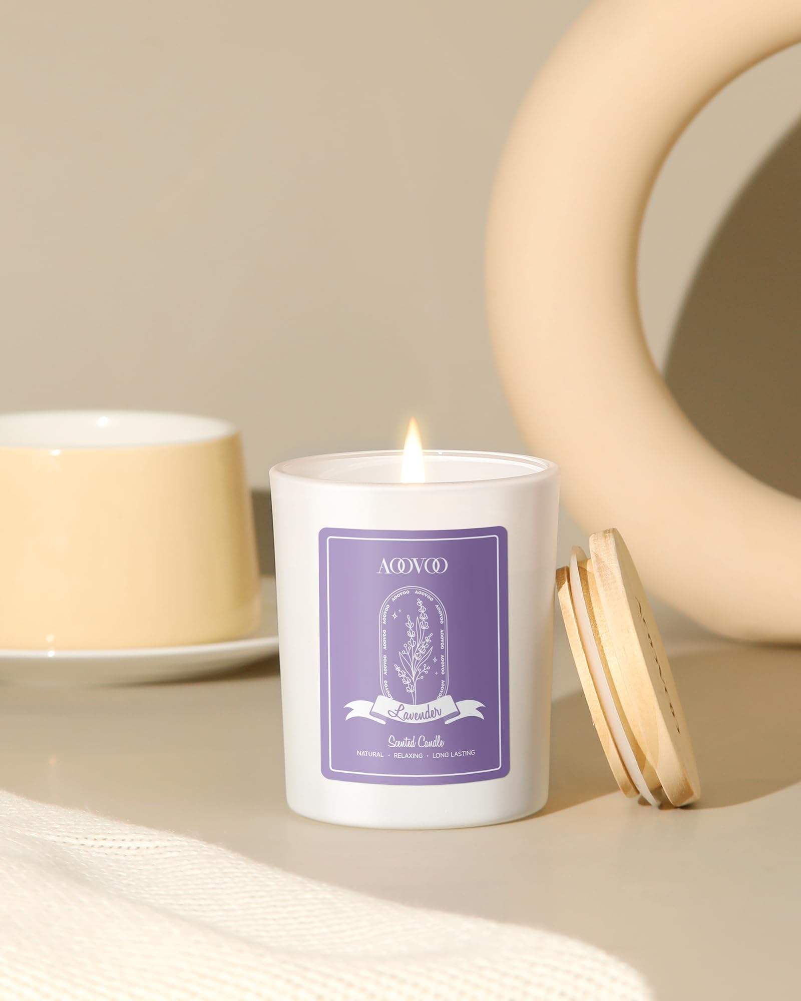 AOOVOO meditation candle supports focus during quiet moments and rituals.