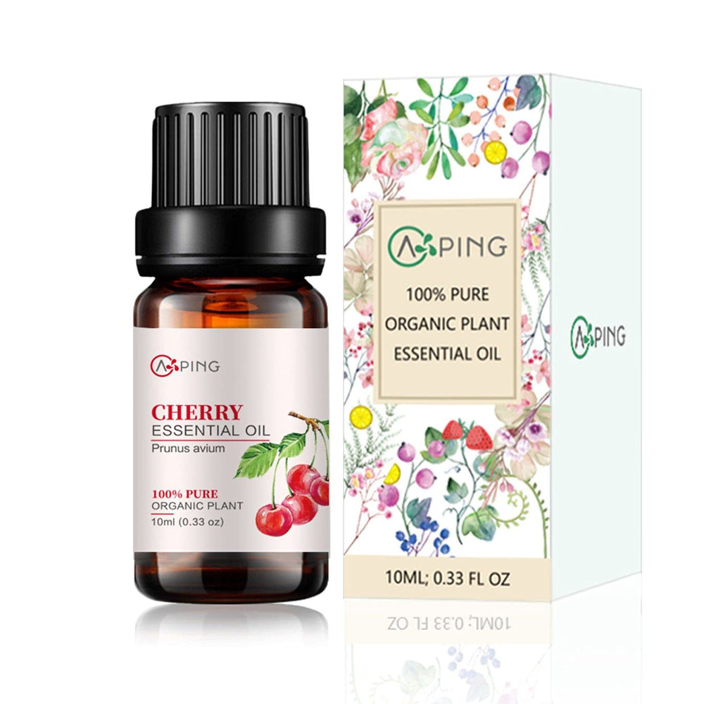 AOPING Cherry Essential Oil packaging box conveys brand quality.