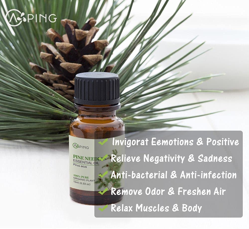 AOPING Douglas Fir essential oil bottle pour delivering fresh pine scent in spaces.