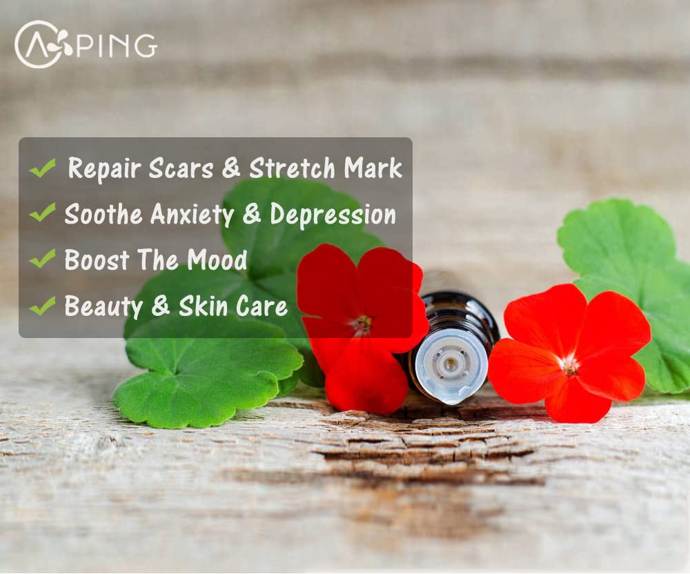 AOPING Geranium essential oil fragrance for home ambience and relaxation.