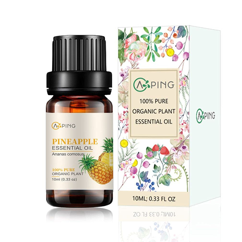 AOPING pineapple oil packaging and label for premium essential oil.
