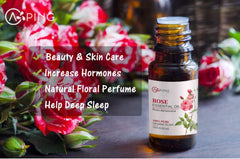 AOPING Vanilla essential oil bottle closeup for soft, elegant aroma.