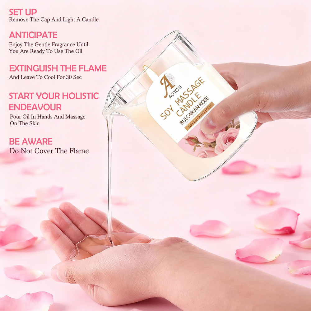 AOTOIE romantic gift set candle enhances intimate moments and gifting.