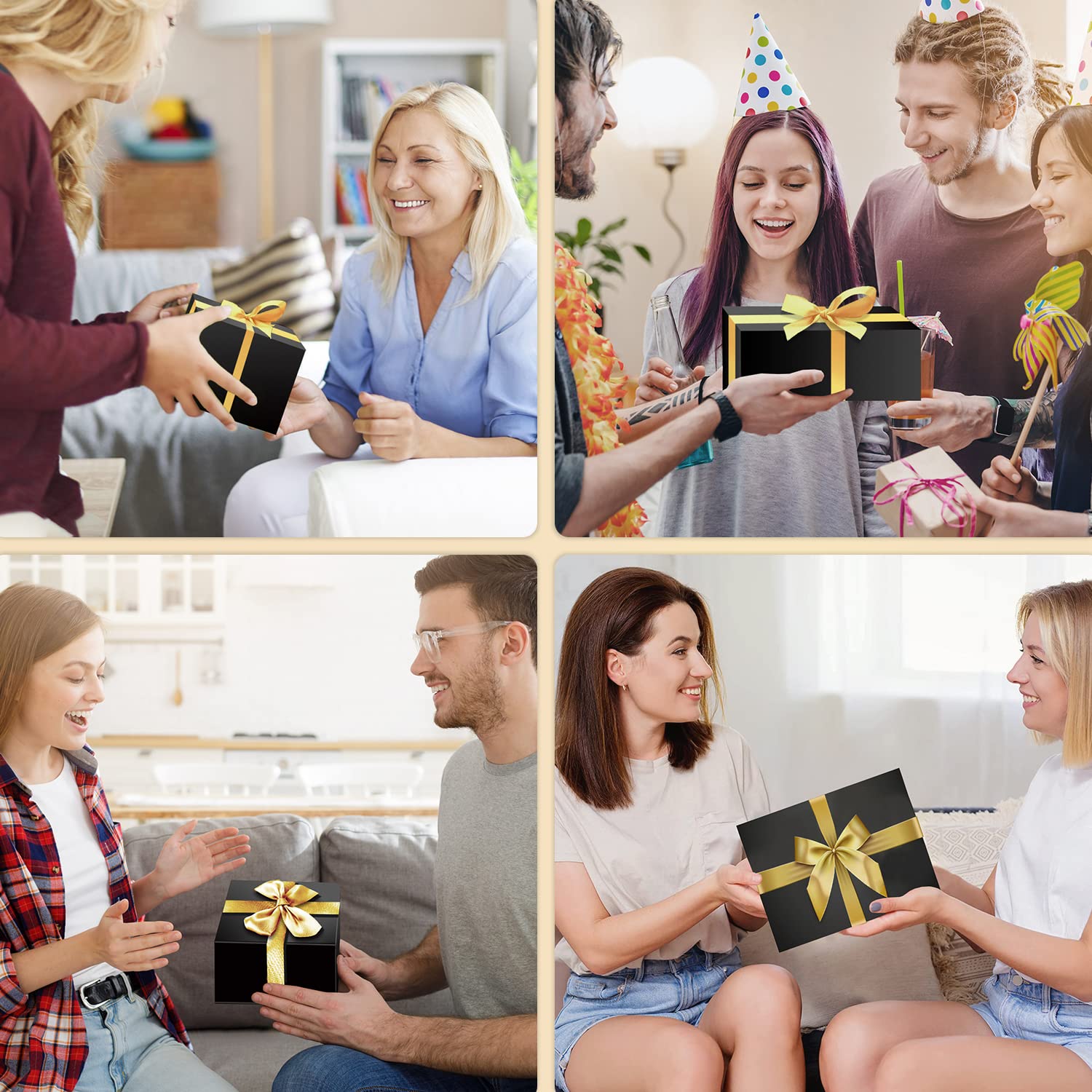 Aovila Aquarius gift box arrives wrapped with ribbon and greeting card