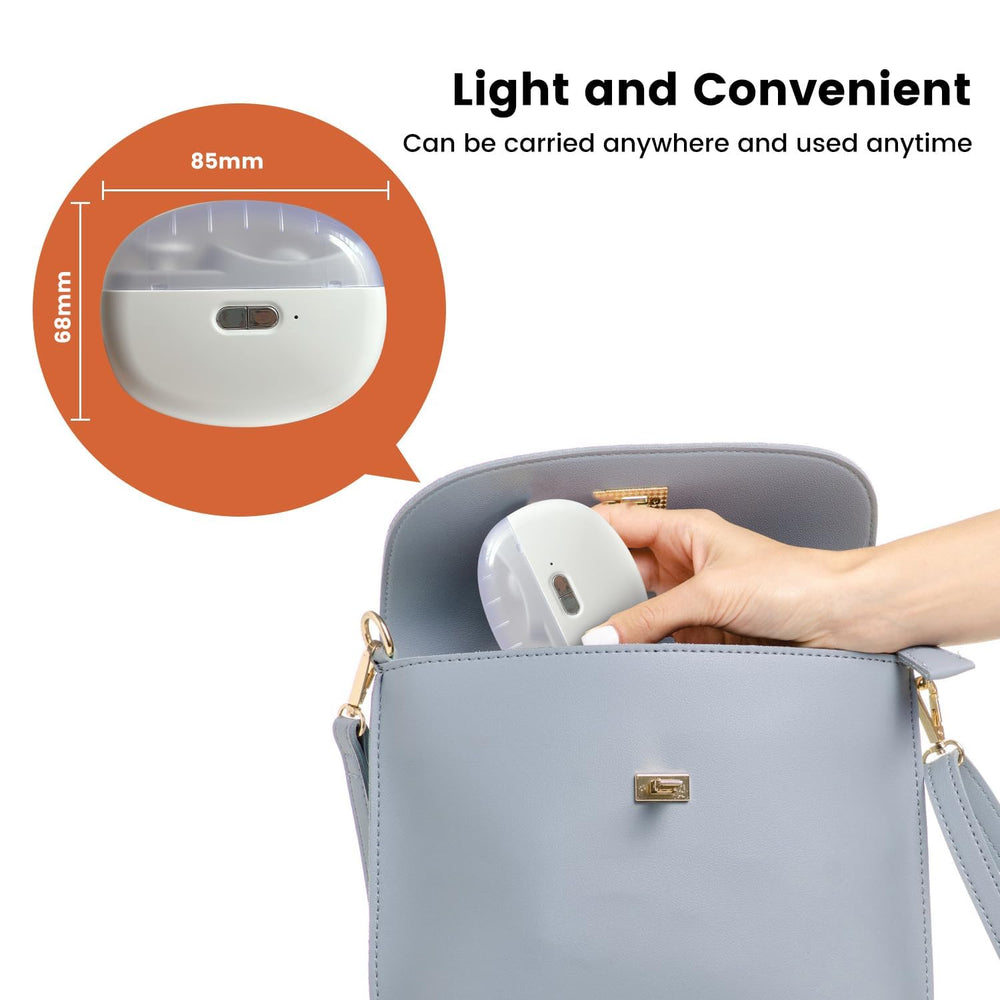 AOXOGFLY hygienic built-in chip storage keeps nails tidy during use.