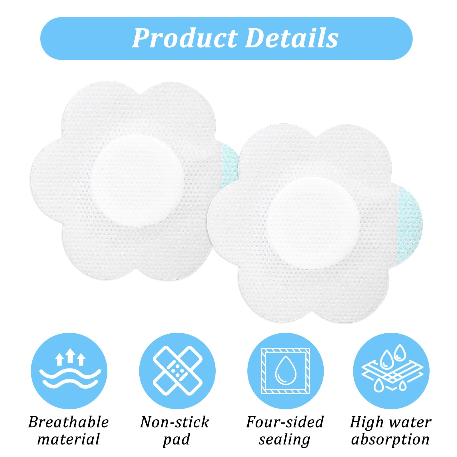 AOZUO premium material patch made of 80% polyester and 20% viscose for soft skin contact