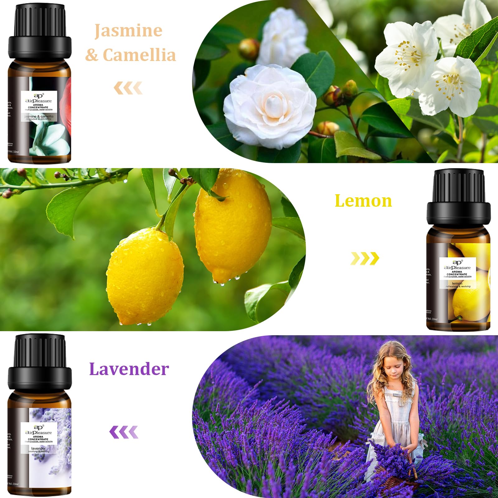 ap airpleasure Refresh lemon oil bottle delivering a fresh room aroma