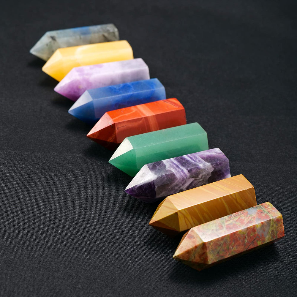 Apengshi Amazonite tower natural texture and patterns enhance a stone collection.