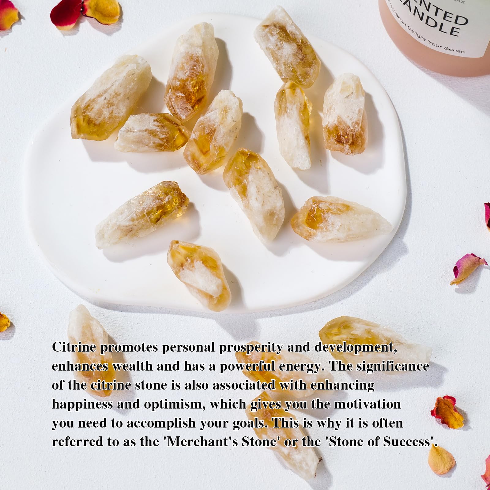 Apengshi Citrine Points bulk pack for crafts and collections
