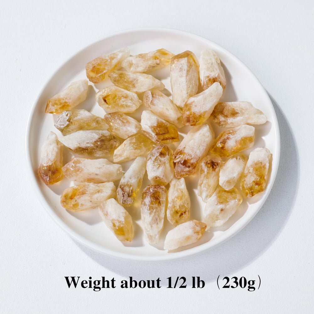 Apengshi Citrine Points natural ice cracks add character for displays