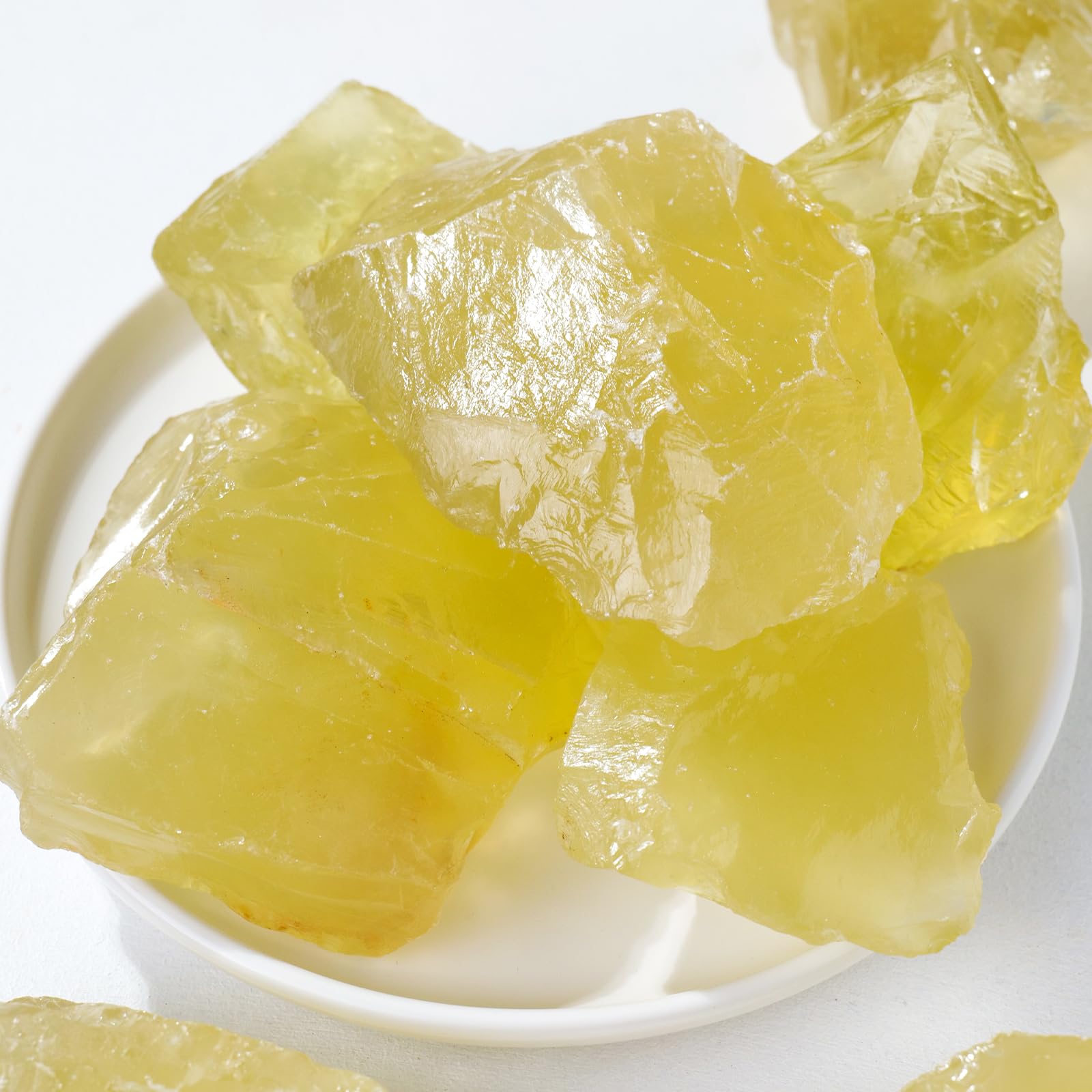 Apengshi Citrine raw stone shown in natural form for mindful meditation.