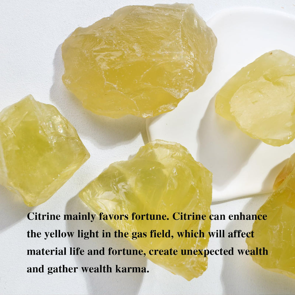 Apengshi Citrine raw stone used as warm decorative accent in home decor.