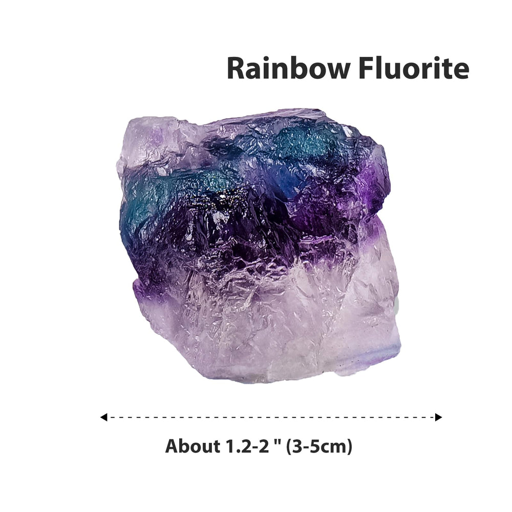 Apengshi fluorite crystal closeup showing color bands for mindful focus.