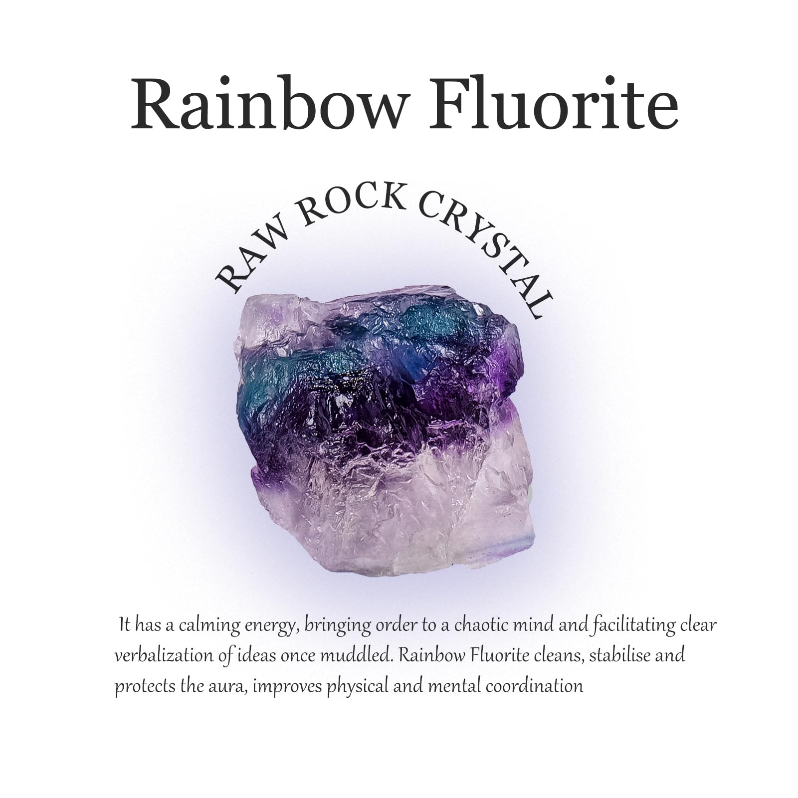 Apengshi Rainbow Fluorite rough stone for DIY jewelry and crafts.