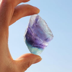 Apengshi Rainbow Fluorite in a home fountain display.