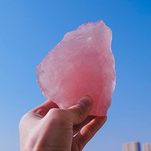 Apengshi rose quartz raw crystal for home décor and DIY projects.