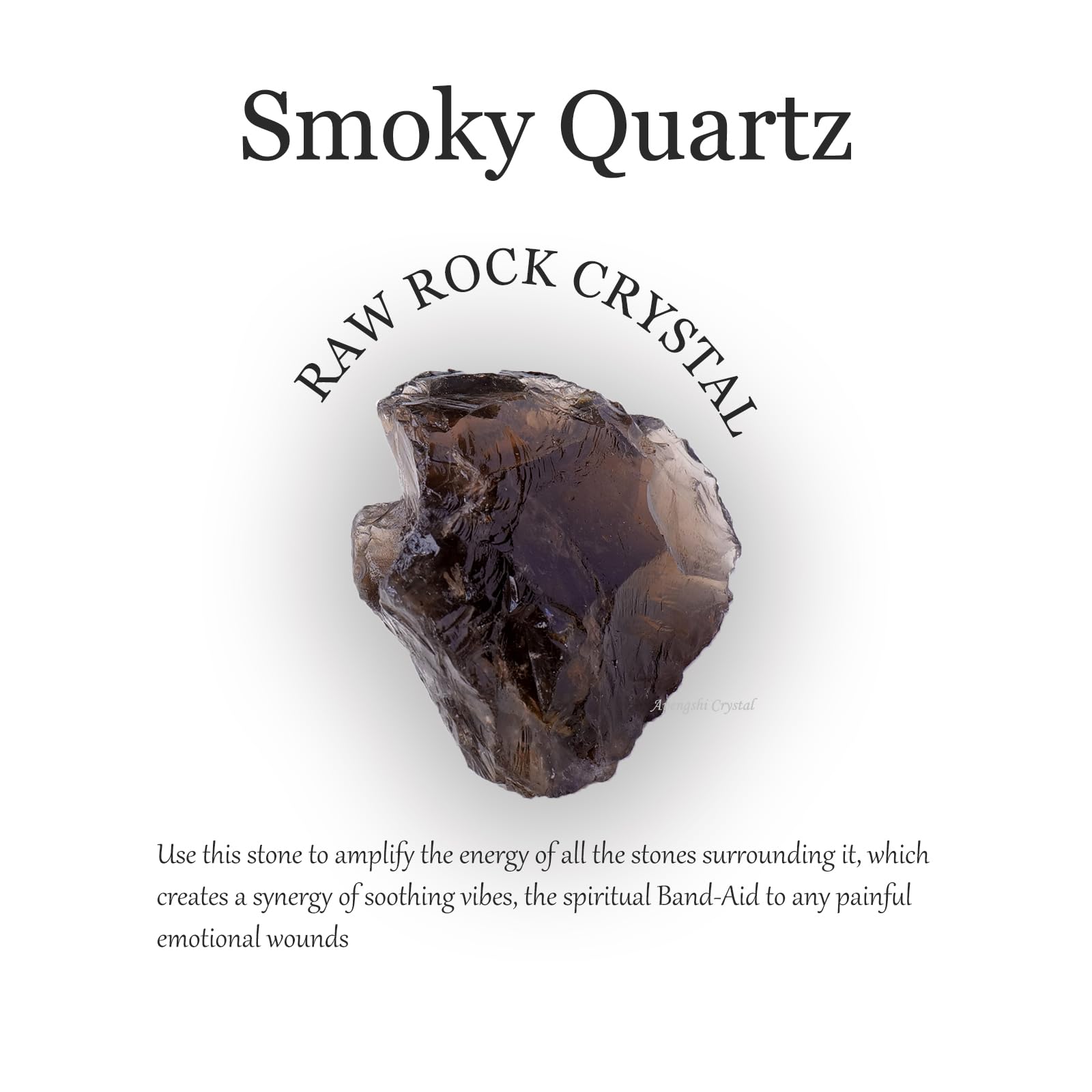 Apengshi smoky quartz used for meditation, energy balance, and focus