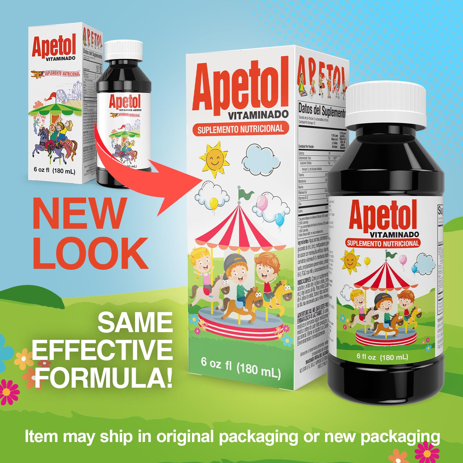 Apetol liquid pour close-up signaling brain-energy formula for focus.