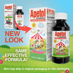 Apetol liquid pour close-up signaling brain-energy formula for focus.