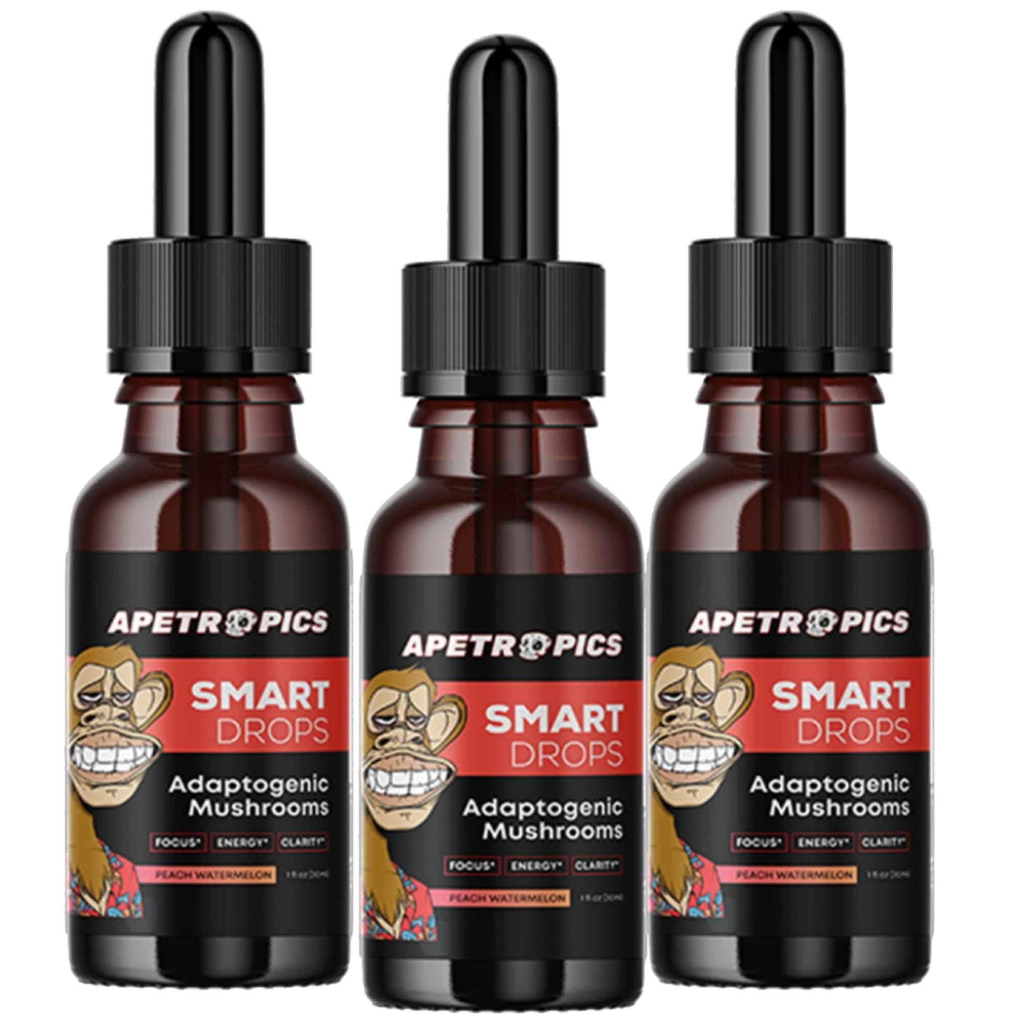 Apetropics Smart Drops bottle-front for daily focus and energy