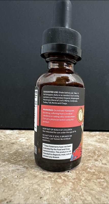 Apetropics Smart Drops organic mushrooms illustration emphasizes natural ingredients