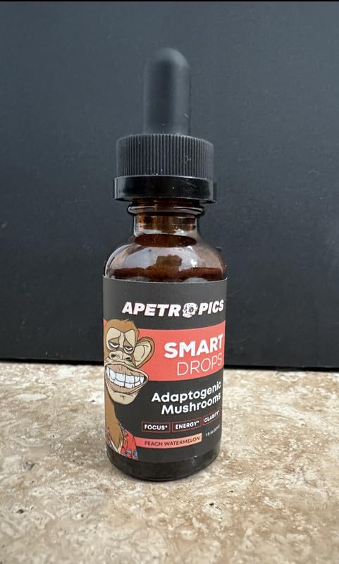 Apetropics Smart Drops bottle shows 30 servings on the label