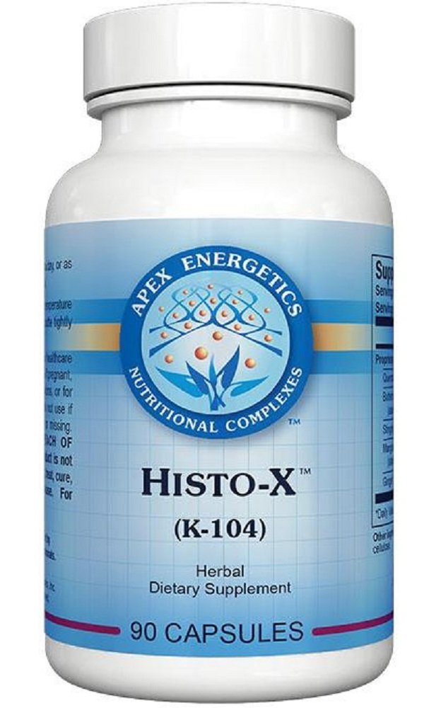 Apex Energetics Histo-X bottle front, immune-supporting formula for daily resilience.