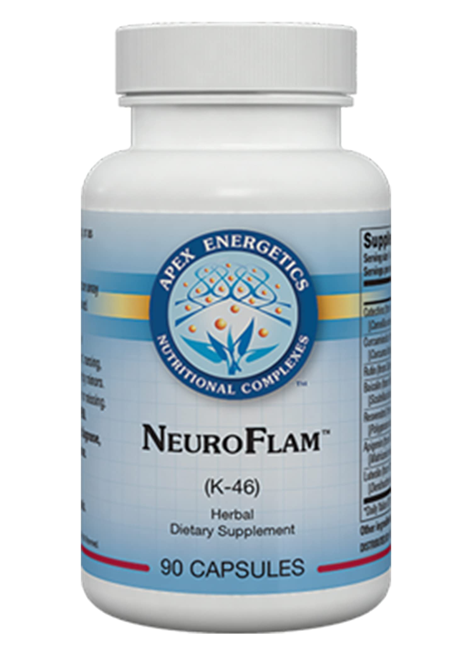 Apex Energetics NeuroFlam K-46 bottle for daily supplementation