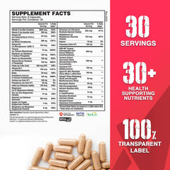 Close-up of Apollon Multivitamin capsules showing bioavailable minerals.