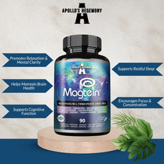 Daily-dose graphic highlights 144 mg magnesium per serving.