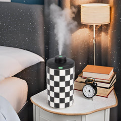 APOMATOT waterless diffuser displaying three mist levels for customizable aroma.