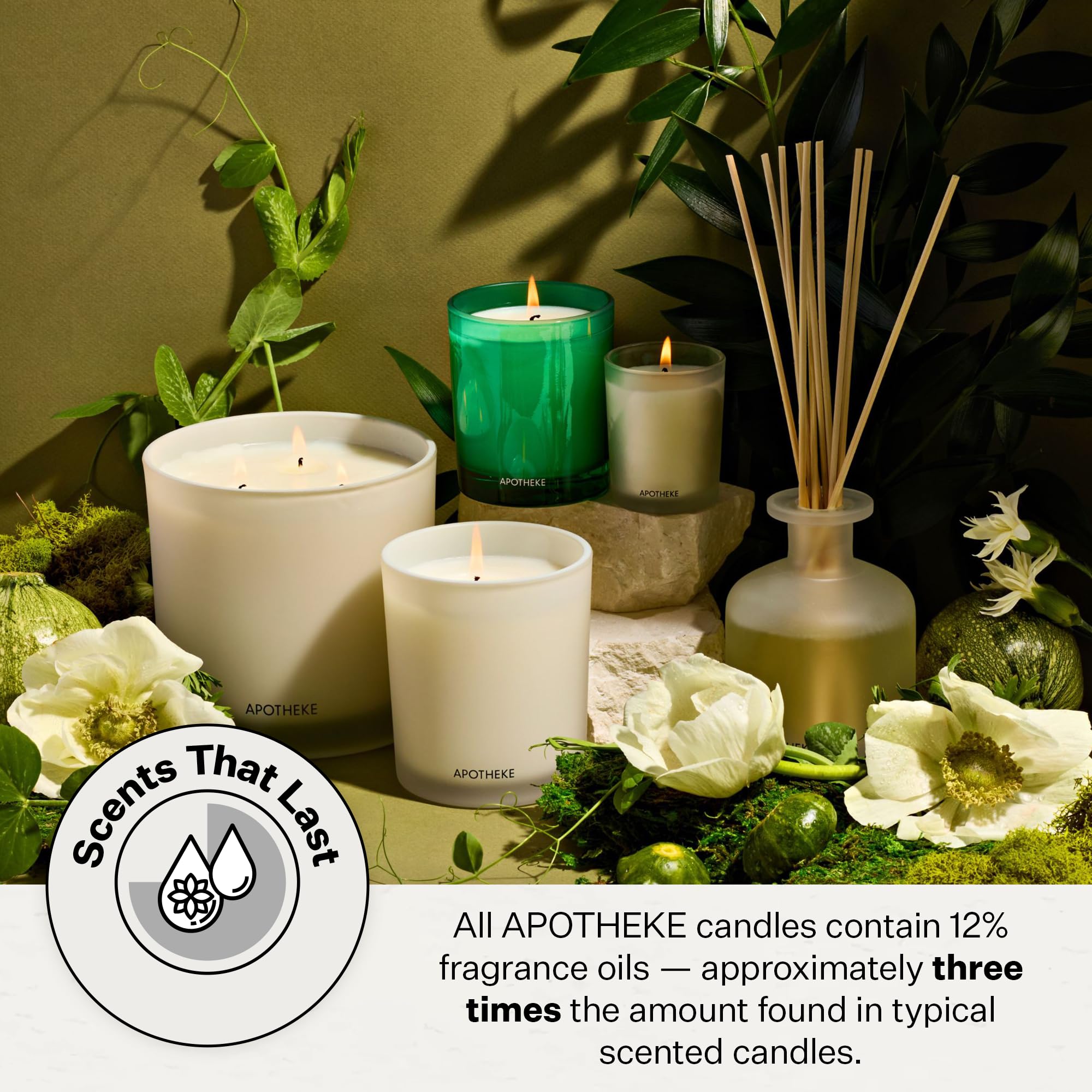 APOTHEKE Brooklyn-made candle in studio illustrates artisanal craftsmanship