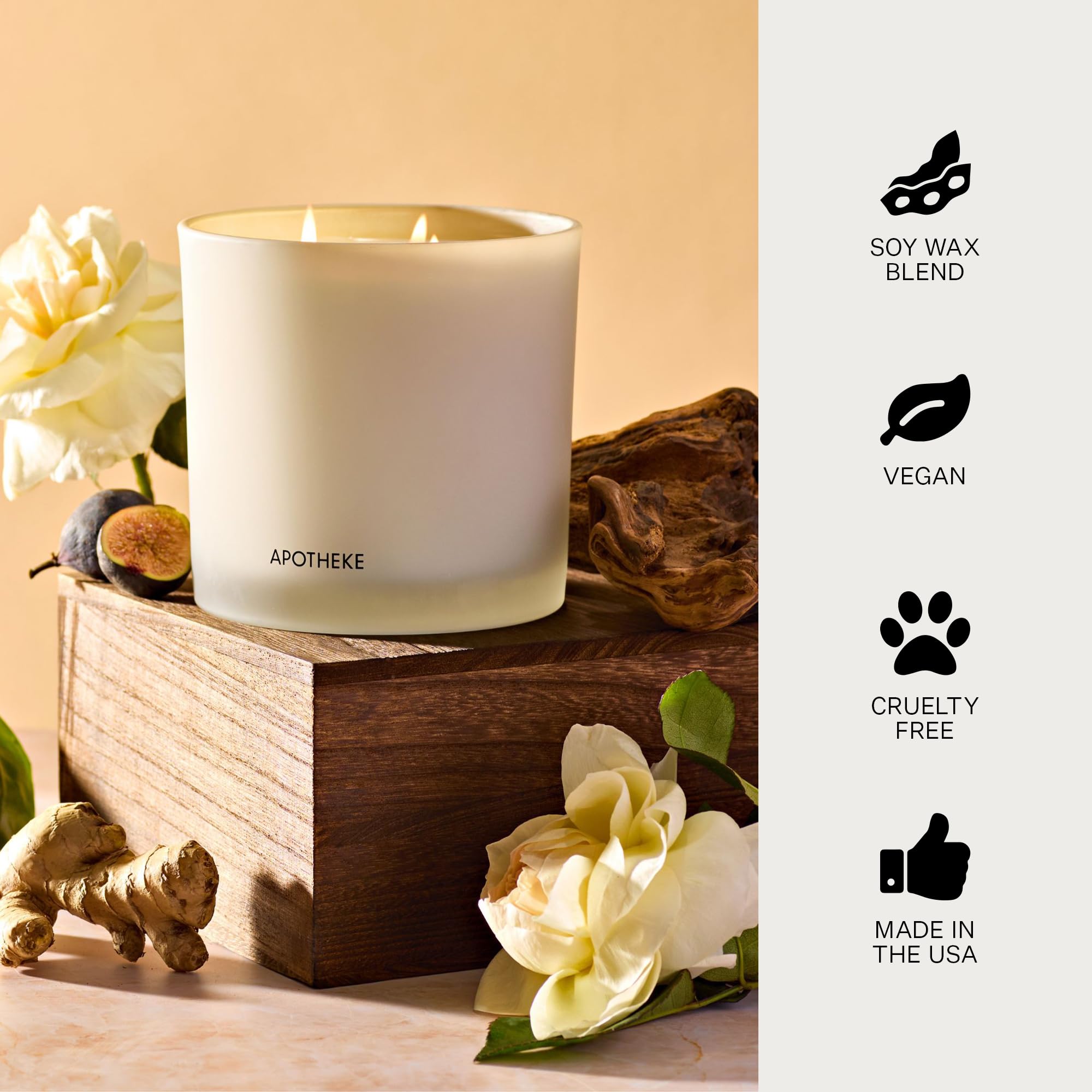 APOTHEKE modern glass vessel complements contemporary decor aesthetics.