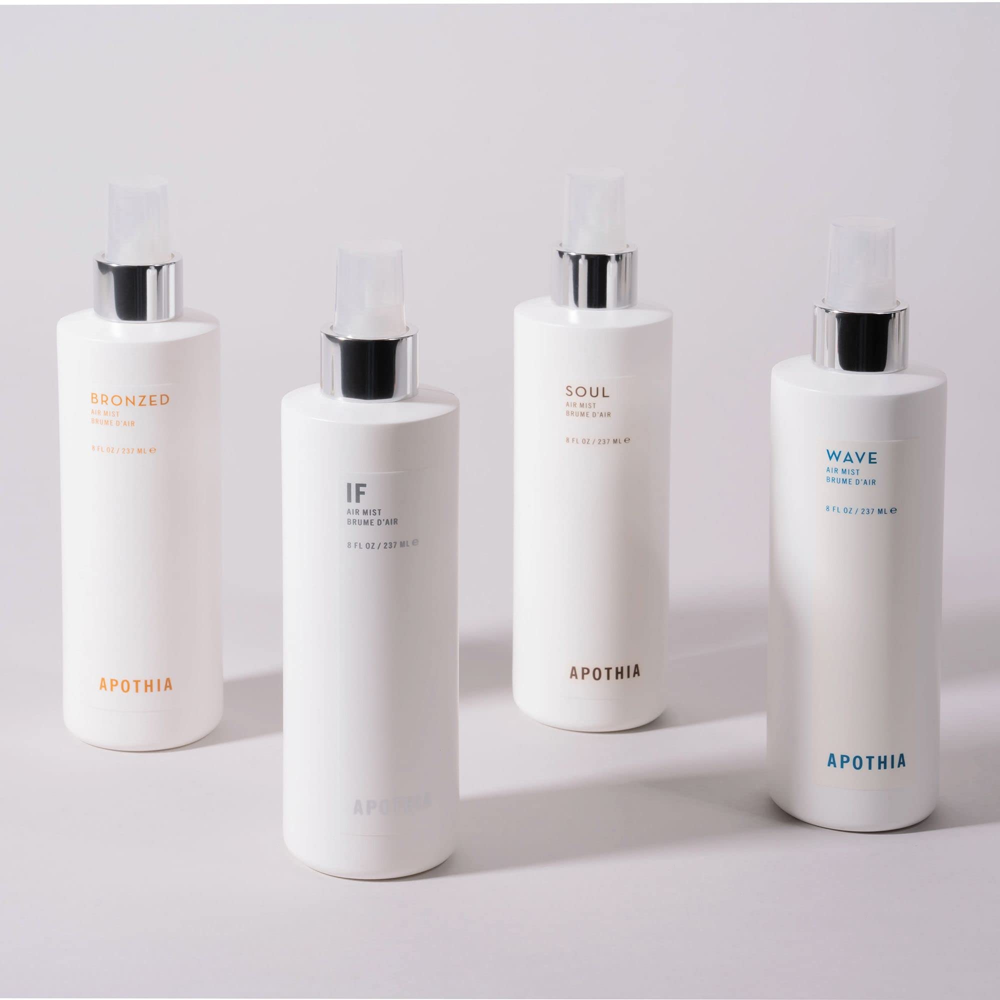 Close-up of APOTHIA IF Air Mist label highlighting premium scent profile