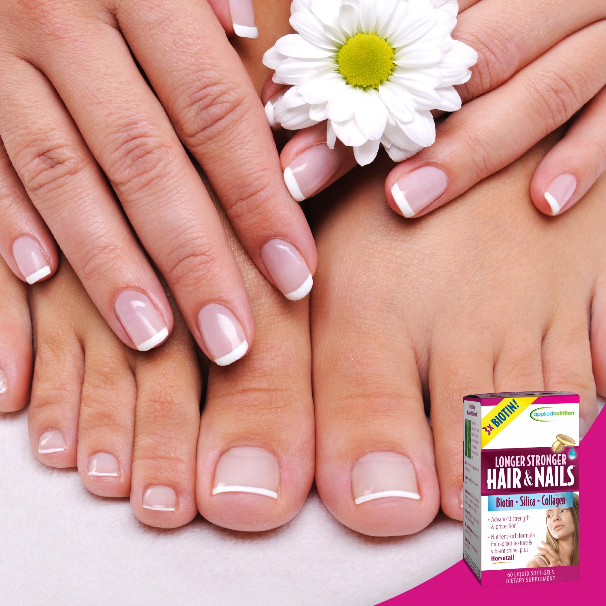 Applied Nutrition daily-use soft-gels shown in a routine