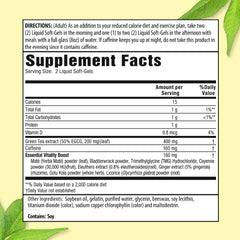 Applied Nutrition Green Tea Fat Burner soft gels ready for daily use.