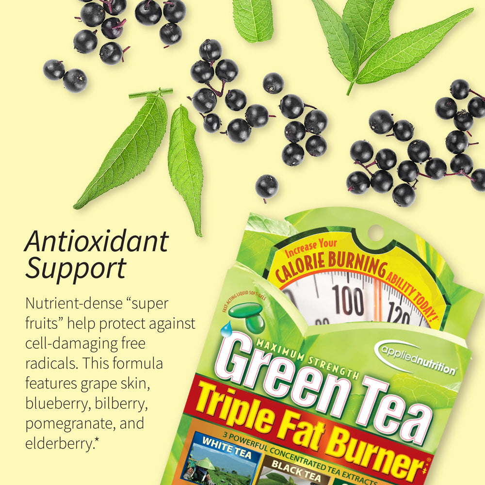 Applied Nutrition Green Tea Fat Burner super-fruit blend supports antioxidant defense