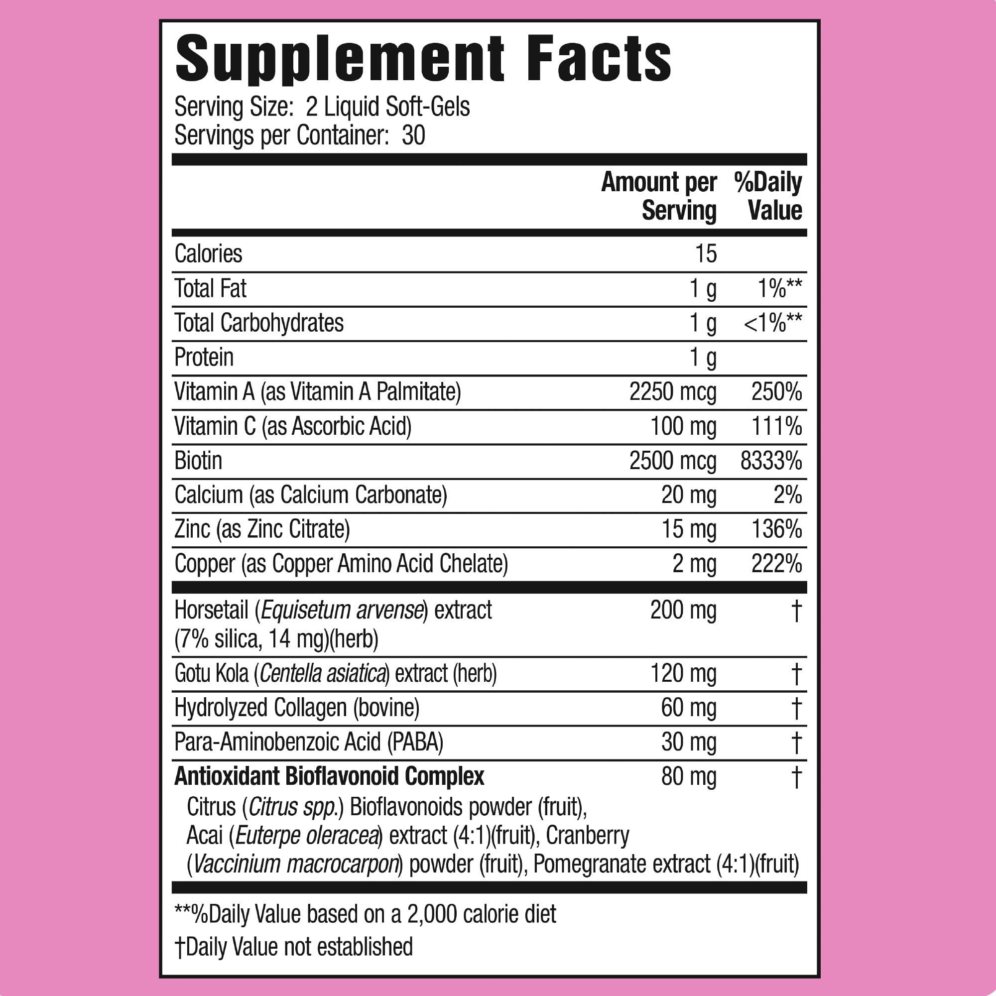Applied Nutrition Longer Stronger Hair & Nails soft-gels promote daily vitality