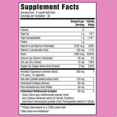 Applied Nutrition Longer Stronger soft-gels close-up showing convenient capsules for hair care.