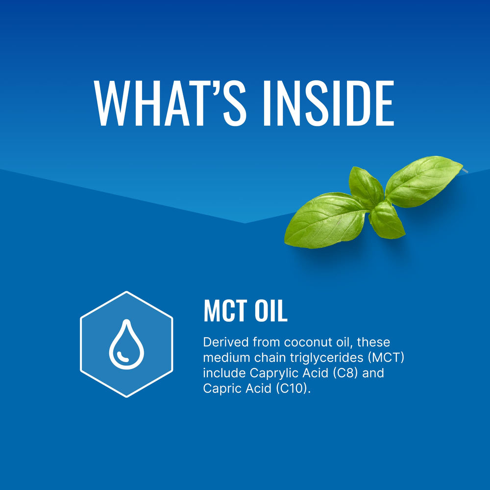 Approved Science MCT Oil pour spout, ready for easy daily dosing.