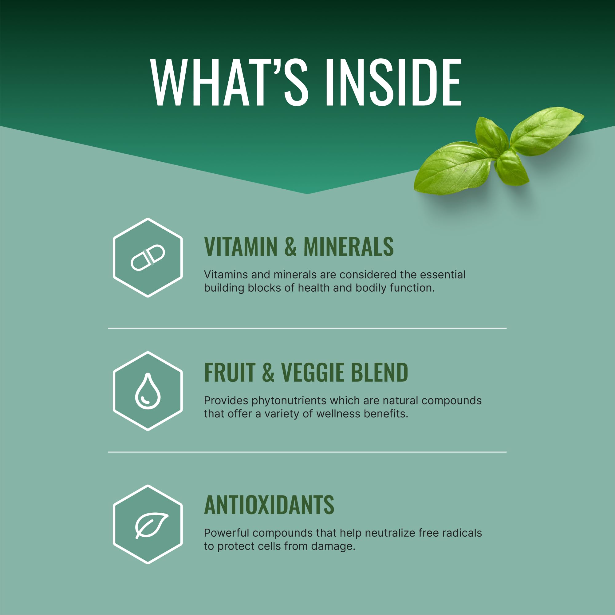 Close-up of Approved Science Multi-Vitamin label highlighting full-spectrum nutrients
