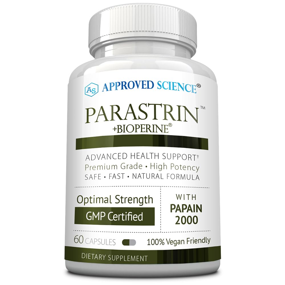 Approved Science Parastrin bottle front view for daily vegan wellness routines