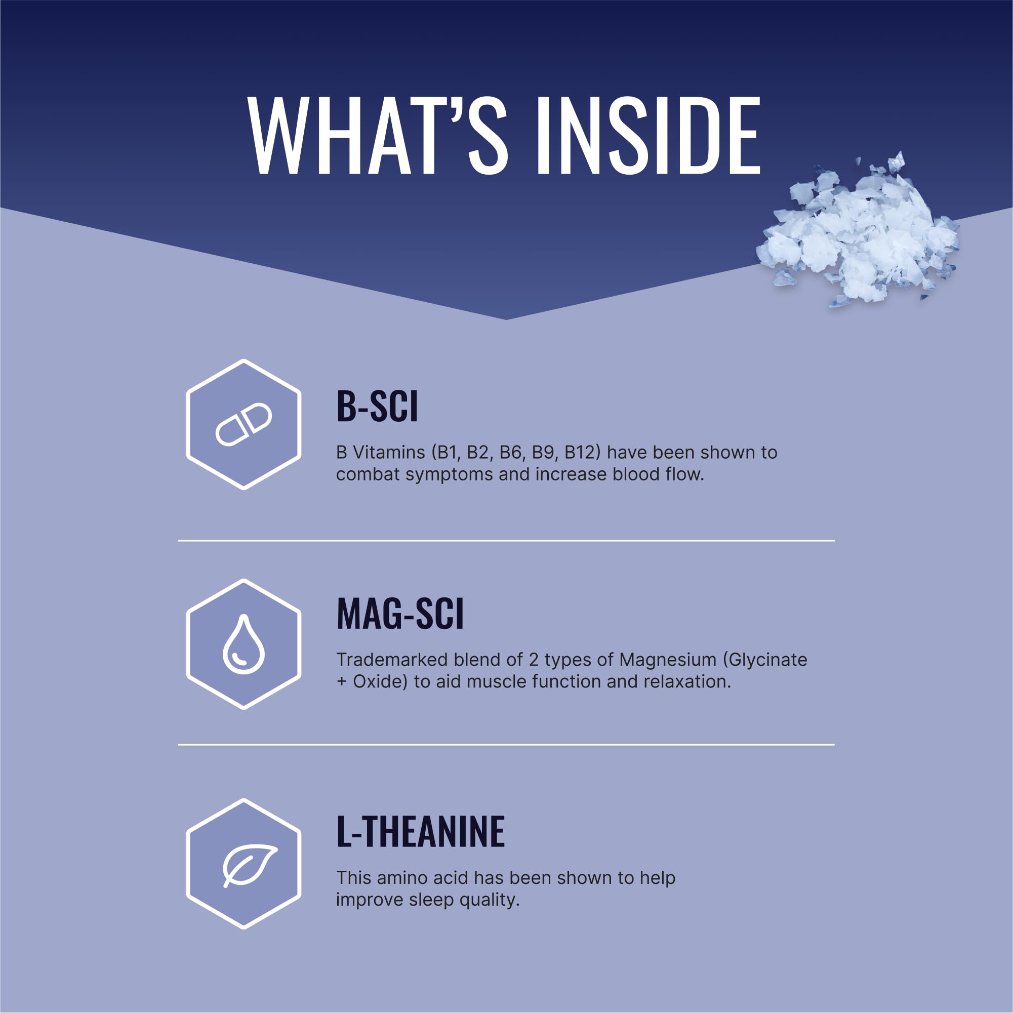 Approved Science Restlex ingredient close-up features BioPerine to boost absorption.