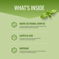 Closeup of Approved Science Siboprin capsules emphasizing daily use.
