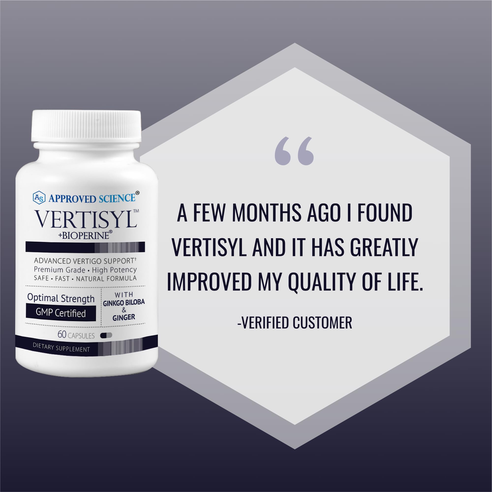 BioPerine ingredient close-up underscoring absorption within VertiSyl formula.
