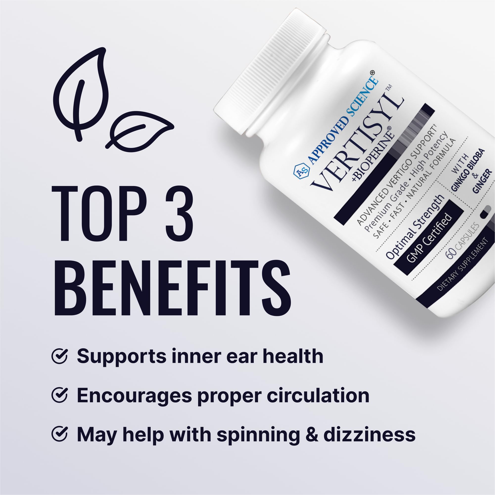 VertiSyl label close-up highlighting Vitamin D3 and BioPerine for absorption support.