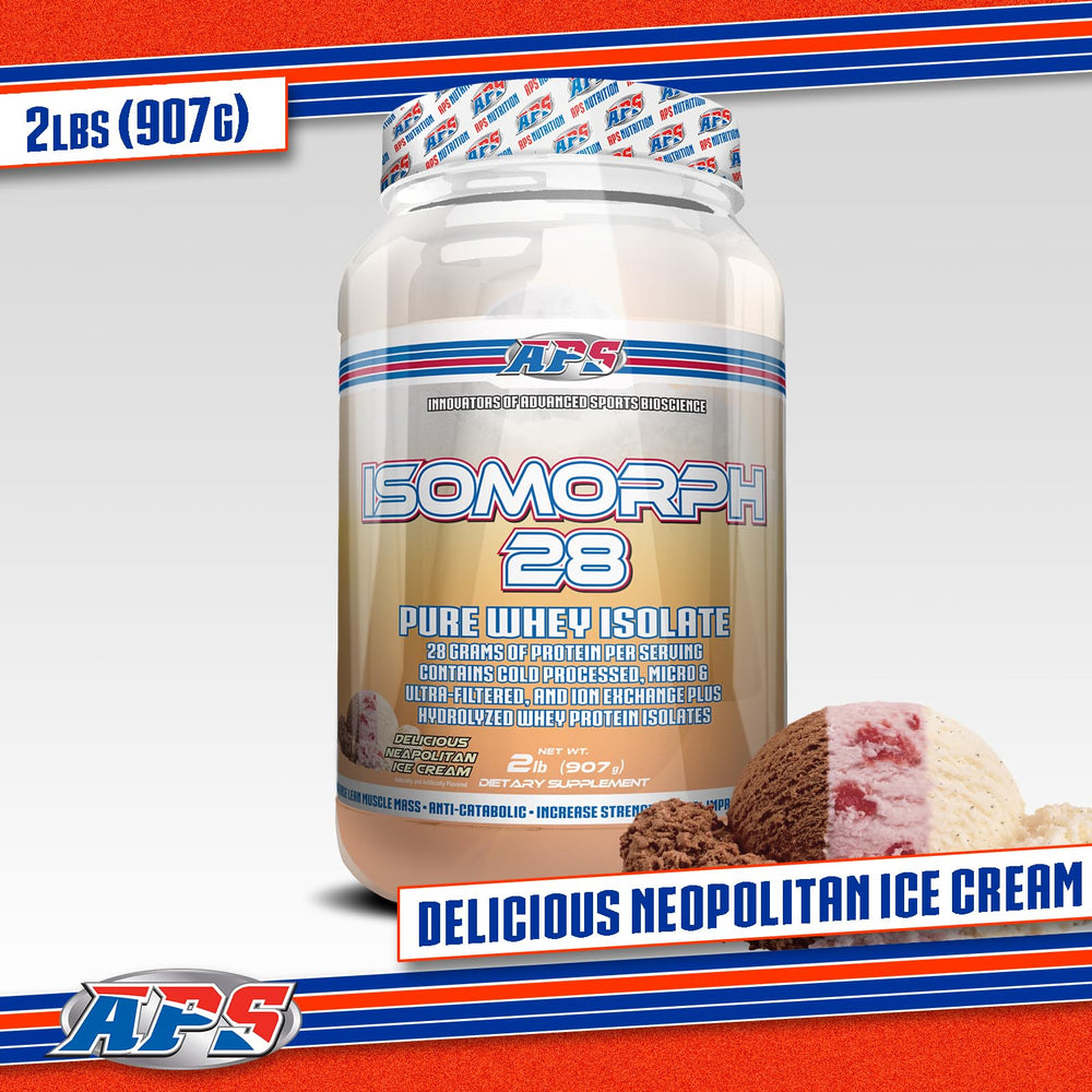 APS Nutrition Isomorph 28 Whey Powder – Neapolitan Ice Cream, 2 lb ...