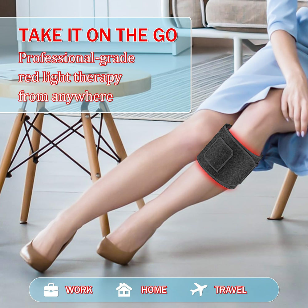 Aptoyu Red Light Therapy Belt wrapped over the shoulder for multi-area use.