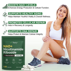 APU.FAIRY NAD capsules close-up reveals 2000 mg dosage per capsule.